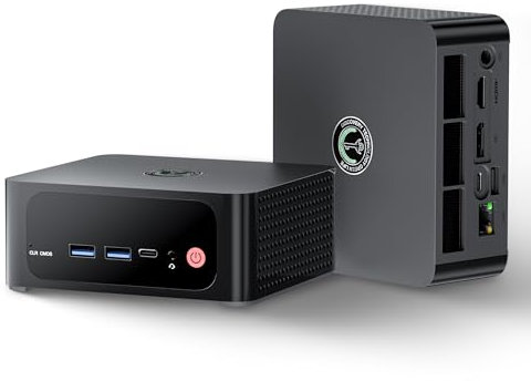 TRIGKEY Mini-PC S6 Pro AMD Ryzen 7 7735HS (bis zu 4,75 GHz, 8C/16T) Mikro-PC, 32 GB DDR5 RAM + 500 GB ROM SSD PCIe 4.0 Mini-Desktop-Gaming-PC│HDMI│DP│Typ-C│WiFi 6│BT5.2 │USB 4.0│LAN 2,5G