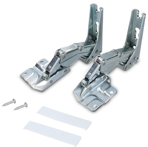 Kühlschrank Scharnier [2 Stück] Türscharnier passend für Bosch/Siemens 00481147/481147- Flachscharnier Schleppscharnier kompatibel mit AEG Electrolux 407131425/8 Miele 5546050 Quelle Constructa Balay