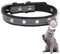 Hundehalsband mit Metallverschluss, einzigartige Nieten, Katzenhalsbänder, Welpenhalsbänder, Nieten, Welpenhalsband, verschleißfestes Sicherheitshund, strapazierfähiges Hundehalsband für kleine, große