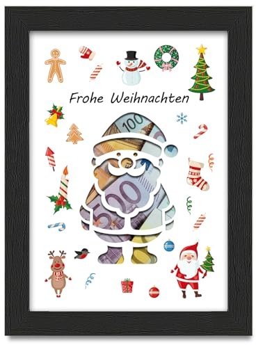 Geldgeschenk Weihnachten, Geldgeschenke Verpackung Weihnachtsmann, Weihnachtliche Geldgeschenke, Weihnachtsgeld Verpackung, Weihnachten Geschenke für Familie, Frauen, Männer, Kinder, Freunde