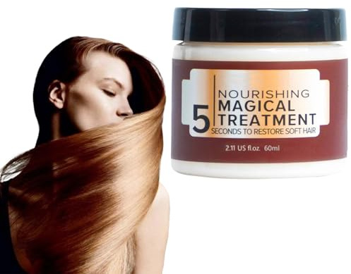 Collagen Hair Mask, Nourishing Magical Treatmen, Collagen-Haarmaske, 5 Sekunden für die Wiederherstellung weicher Haare, für Trockenes und Geschädigtes Haar (1PC)