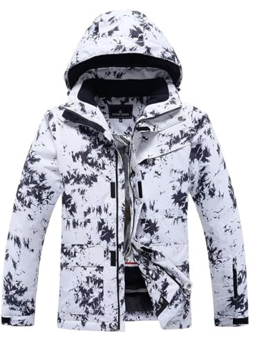 Damen Skianzug Winter Snowboard Jacke Hose Schnee Walking Kleidung Schneeanzug Schwarze Jacke L, Schwarze Jacke, L