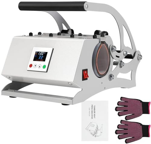 XEEAOFE Tumbler Heat Press Machine, Mug Heat Press Machine for 30 OZ Tumbler Top and Tapered Bottom Full Wrap Sublimation Printing,220V