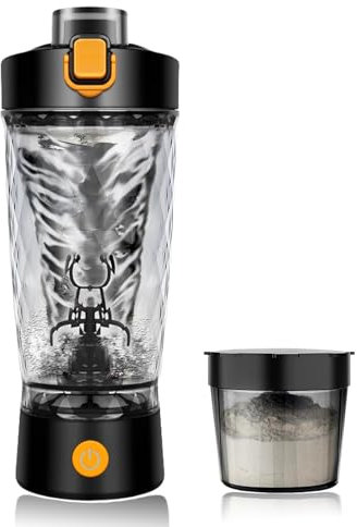 flintronic Elektrischer Eiweiß Shaker, 650ML Elektrischer Protein Shaker, Automatischer Protein Mixer, USB C Wiederaufladbare Eiweiß Mixer, Shaker Cups für Proteinshakes Mahlzeitenersatz- BPA-Frei