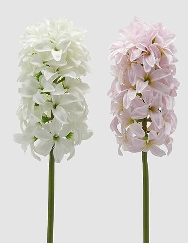 EDG Enzo De Gasperi Enzo De Gasperi Zweig Künstliche Hyazinthe Ass. H 45 cm White Pink 1 Stück