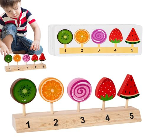 Pretend Learning Toys, Ice Cream Pretend Toy, 8,54 x 1,57 x 3,54 Zoll Rolle, Dessert Food Playset, tragbar, buntes Popsicle, süßes Geburtstagsgeschenk für Kinder