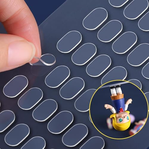 Caremore Scratch Autocollant Double Face 400 Pieces, Double-Sided Adhesive Dots, Pâte à Fixer pour Décoration Murale, Artisanat, Ballons, Fêtes et Festivals - Décollable Sans Résidu, Nettoyage Facile