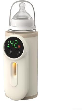 Bebykilemi Portable Baby Bottle Warmer, USB Rechargeable, 8000MAh Electric Bottle Warmer, Lightweight And Travel Friendly