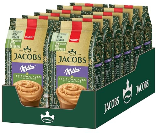 Jacobs Choco Nuss Cappuccino mit Milka, 12er Pack (12 x 400 g)
