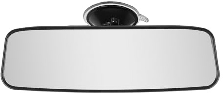 Espejo Retrovisor Coche Interio 200x55mm con Ventosa Potente, Espejo Retrovisor Conducción Acompañada Universal para Coche, SUV, Furgoneta, Camión, Examen de Conducir y Aprendizaje