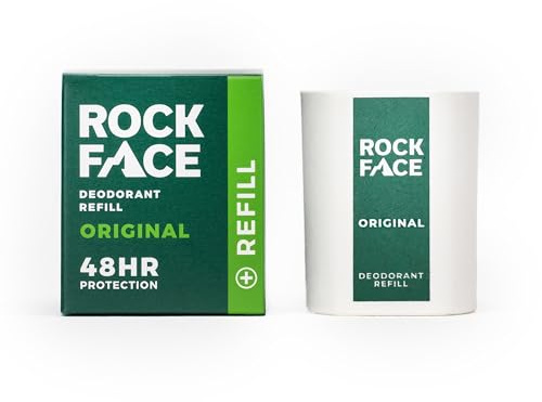 Rock Face 48Hr Natural Deodorant Refill Stick, Original Scent, 40g