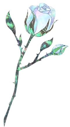 Guitar Body Sticker - Elegante Rose Magnolia -Abziehbilder, abnehmbarer Inlay -Aufkleber -Set für Spindelstock und Nacken, DIY Blumendekoration | Künstlerische Musikinstrumentenzubehör akustische Bass