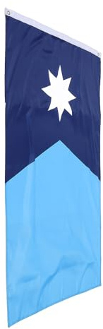 Levemolo Große Minnesota Flagge aus Polyester Pongee Farbbeständig Vielseitige Dekoration für Innen und Außen