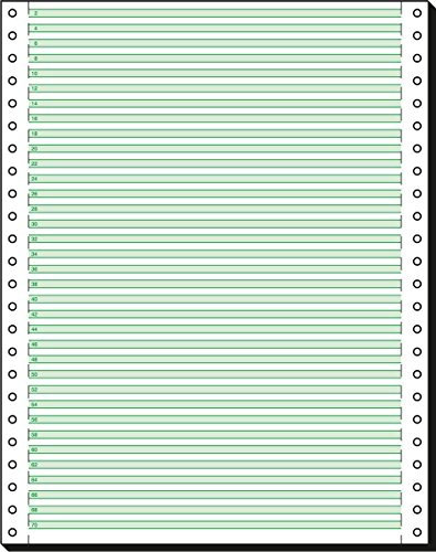 SIGEL 12247 Endlospapier 12 Zoll x 240 mm (A4 hoch), 60 g, 2000 Blatt LP, 1fach, mit Leselinien, Druckerpapier