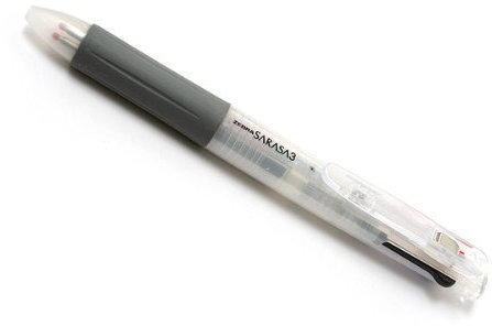 Zebra Sarasa 3 Color Gel Ink Multi Pen - 0.5 mm - White Body by Zebra Technologies by Zebra Technologies
