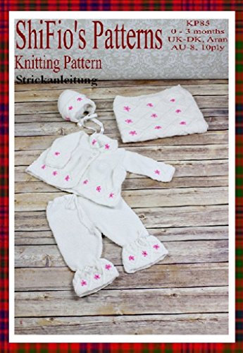 Strickanleitung - KP85 - Babyjacke, Hose, Hut, Decke - 0-3monate - Deutsch