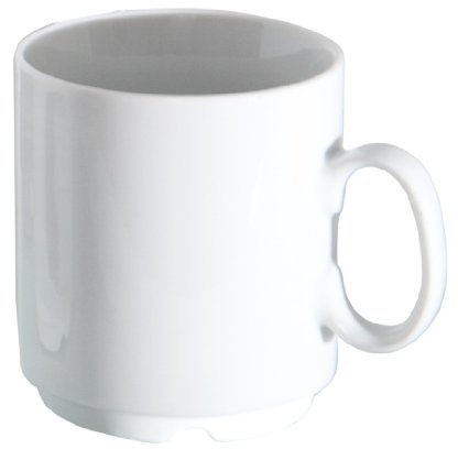 Van Well Porzellan Kaffeebecher Profi 280ml weiß stapelbar
