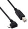 ChenYang, Cavo micro USB, OTG, Angolato a sinistra a 90 gradi, Tipo B standard, Per stampante, scanner, disco rigido, 60 cm