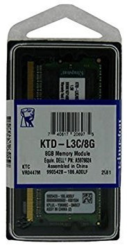 Kingston Ktd-l3 C/8G A5979824 Dell Inspiron Latitude XPS RAM DDR3 So-DIMM 8 Go DDR3 1600 (PC3 12800) 204-pin mémoire pour Ordinateur Portable