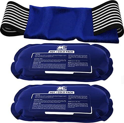 Trekproof Impacco di ghiaccio (set da 3 pezzi) Riutilizzabile Terapia a caldo e freddo Avvolgimento gel Supporto recupero lesioni, Allevia polsi, ginocchia, schiena e altro