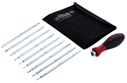 Wiha 28199 Drive-Loc VI Interchangeable Blade Set in Durable Pouch, 10 Piece