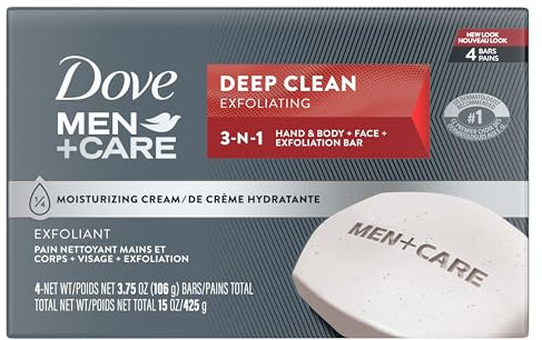 Dove Men Deep Clean Bar Soap - 4 pk.