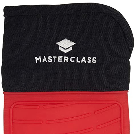 1 X Master Class Seamless Silicone Oven Glove With Cotton Sleeve