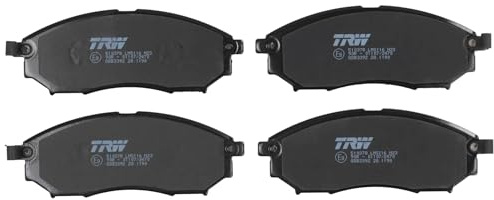 TRW GDB3392 Bremsbelagsatz 4-Teilig für Nissan Dualis I (J10, NJ10) 2006-2014 Vorderachse und Andere Fahrzeuge
