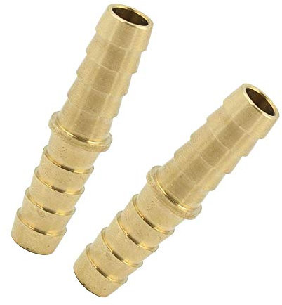 Legines Laiton Raccord de tuyau d'arrosage, Union, 3/40,6 cm 1/10,2 cm 5/40,6 cm 3/20,3 cm 1/5,1 cm 5/20,3 cm, Barbus Barbus au, à l'eau gaz Air Raccord rapide, 2 pcs