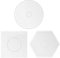 H&W Bügelperlen Platten,3Pcs 5mm Steckperlen,Transparente Steckplatten Bausätze mit 4 Bügelpapier DIY Handwerk Perlen