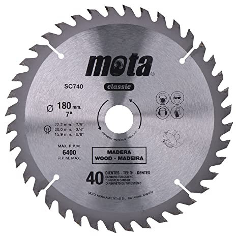 Edp 39553 Widia Circular Saw 180 mm 7 1-4 40 Dts Clp18 Sc740-P