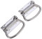 UEETEK Poignées de traction d'acier inoxydable de 2pcs poignées robustes résistantes de coffre pour la porte de boîte à outils