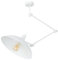 Licht-Erlebnisse Deckenlampe Metall Weiß Büro Arbeitsplatz L:50 cm E27 max. 60 W flexibel höhenverstellbare Retro Deckenleuchte Küche Innen MELOS