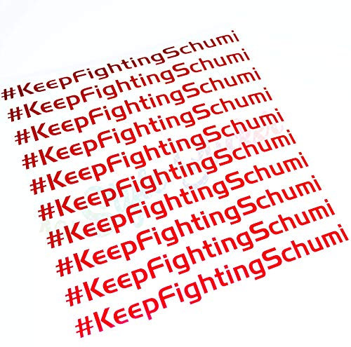 #Keepfightingschumi Aufkleber Keep Fighting Schumi Sticker Schumacher Formel 1 Star Genesung Kämpfe