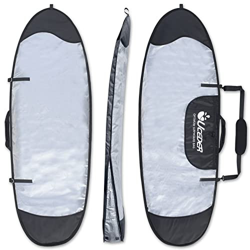 UCEDER Surfbrett-Abdeckung und Surfbrett-Reisetasche für Outdoor-Reisen, 1,52 m, 1,52 m, 2,4 m, 2,4 m, 2,7 m, 2,7 m, 2,7 m, 2,9 m, 25,4 cm Surfboard-Tasche, maximaler Schutz für Ihr Surfboard (2,4 m)