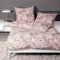 Janine Feinbiber Bettwäsche Davos 65092-07 Taupe puderrouge 1 Bettbezug 135 x 200 cm + 1 Kissenbezug 80 x 80 cm
