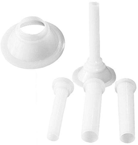 TOSSPER 3pcs/set Plastic Sausage Filling Stuffing Tube, for Handmade Meat Grinder Stuffer
