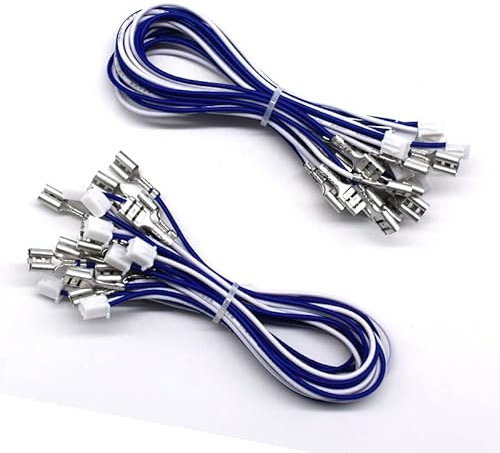 Arcity Arcade-Knopf-Kabelbaumkabel für Nullverzögerung, USB-Encoder, PCB mit 6,3 mm Klemmen, kompatibel mit Arcade-LED-Tasten, 20 Stück