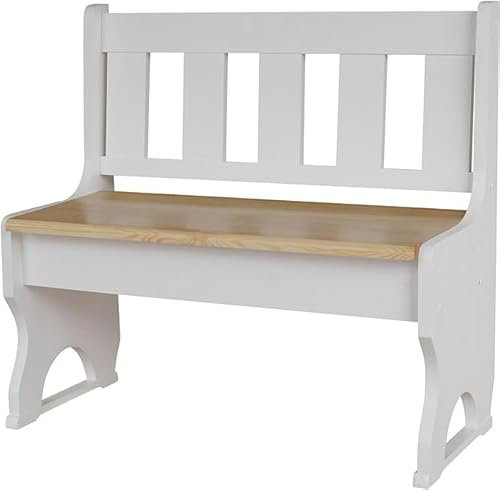 k koma Holz Bank Kiefer MASSIVHOLZ Weiss NEU Kiefer Lackiert (105)