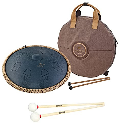 MEINL Sonic Energy OSTD2NB Steel Tongue Drum + keepdrum Schlägel Mallets