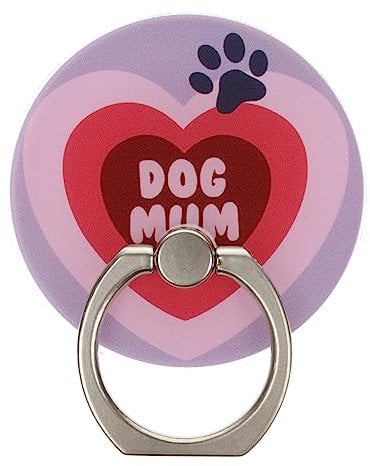 Dog Mum Heart Paw Phone Ring Holder Grip Finger 360 Mount Stand Mobile Universal Loop for All Smartphones