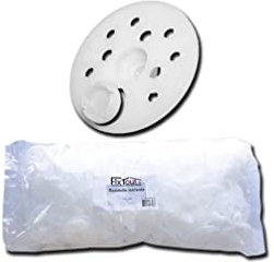 100 rondelles d'isolations avec capuchon KC D. 60 mm pour vis VBF ou cheville NFA - Fixtout