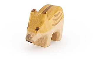 Holzfigur Wildschwein Frischling