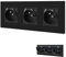 BSEED Prise Murale USB C,Prises Electriques Standard avec des griffes,Multiprise Murale avec USB Max 2.1A,16A Prise de Courant Alternatif,Convient Ipad,Smartphone(3 Prise avec USB et Type C,Noir)