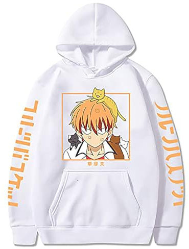 Nesthome Früchte Korb Hoodie Tohru Cosplay Sweatshirt Pullover Sohma Yuki Kyo Harajuku Cute Long Sleeve für Unisex