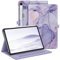 FINTIE Custodia per Samsung Galaxy Tab S10 FE 10.9 Pollici 2025/S9 FE 10.9 2023/S9 11 2023 - Multi-angli Protettiva Case con Tasca Auto Sveglia/Sonno, Lilla Marble
