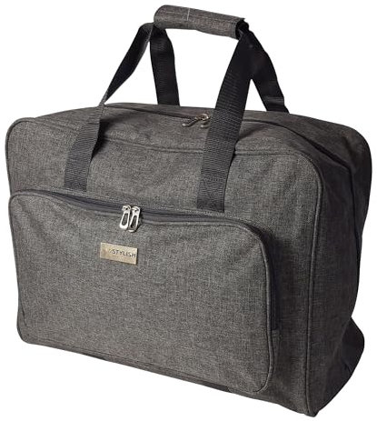 Sewing Online Nähmaschinentasche, Heather Grey | 46 x 33 x 20 cm | Tragetasche für Janome, Brother, Singer, Bernina und die meisten Nähmaschinen – PT660-HEATHER-GREY