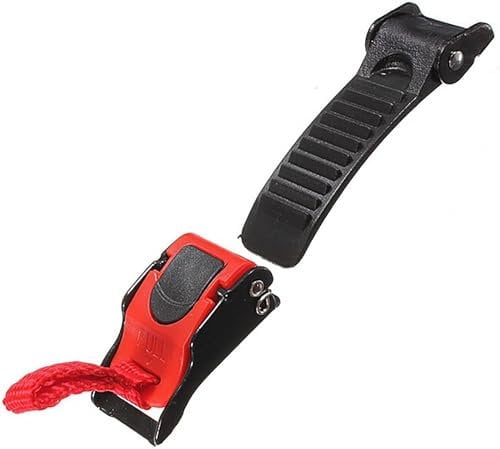 SquarezhenBo 1Pc Red Peegsan Motorcycle Helm Buckle, Durable Motorcycle Helmet Clip - Quick Release Buckle Motorcycle Accessories, Cross e Off-Road, Helmets