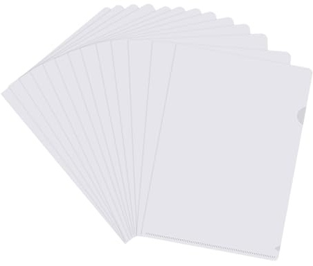 Cozlly Premium PP-Kunststoff Aktenhüllen, 30 Stück Sichthüllen Aktenhüllen A4, Oben und Seitlich Offen Plastikhülle, für Aufbewahrung von Papier, Mappen, Büro der Schule, Transparent