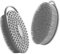 Brosse Silicone Corps,Silicone Body Scrubber,Brosse Pour Corps Avec Peigne,Gris 1 Pièce,Brosse De Bain En Silicone,Brosse Masseuse Corps,Brosse De Nettoyage Silicone,Brosse Corps Douche Silicone